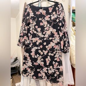 Jessica Howard Navy Blue & Pink Floral dress